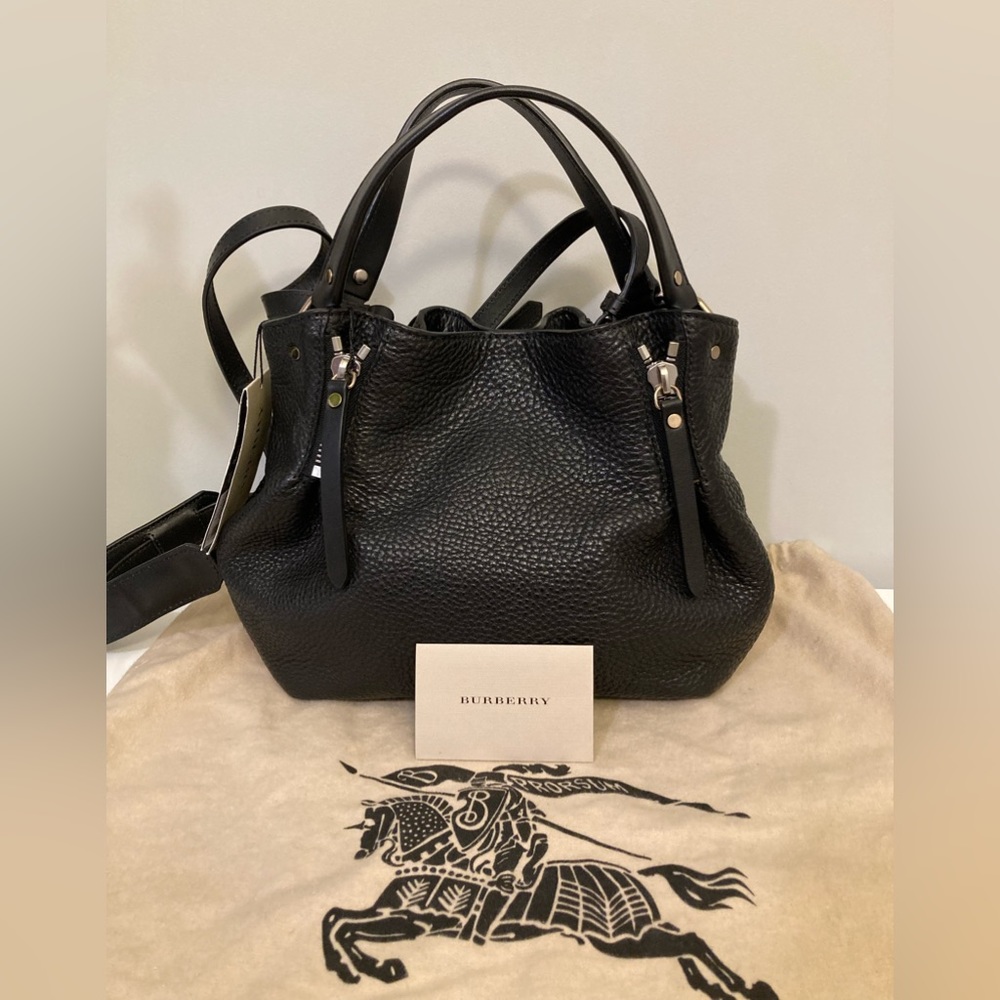 Burberry Maidstone Brit Leather Tote Small